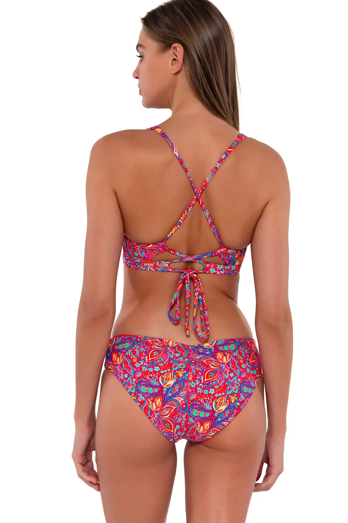 Wire-Free|Bikini Tops<Sunsets Rue Paisley Brandi Bralette Top