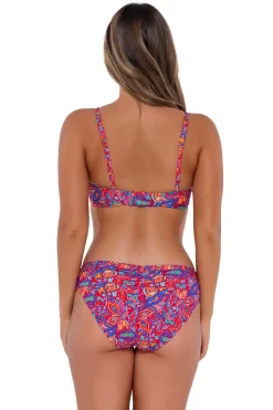 Plus Size|Underwire<Sunsets Rue Paisley Crossroads Underwire Top