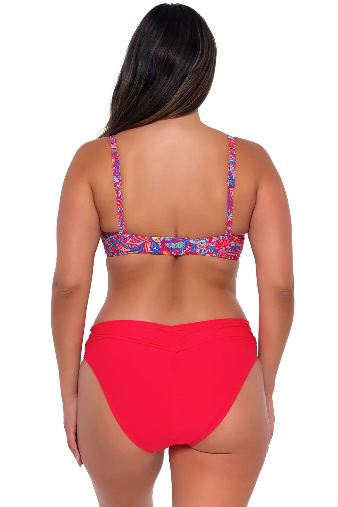 Plus Size|Underwire<Sunsets Rue Paisley Crossroads Underwire Top