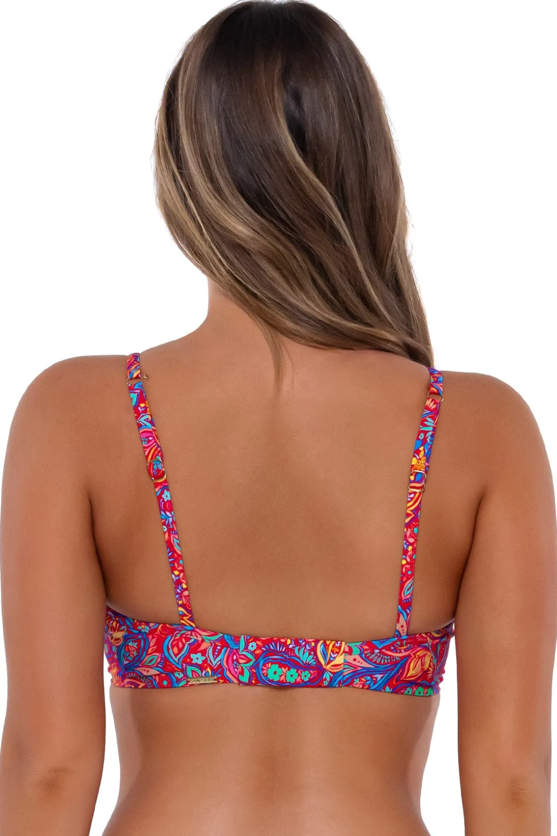 Plus Size|Underwire<Sunsets Rue Paisley Crossroads Underwire Top