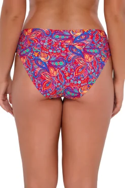 Plus Size|High-Waist<Sunsets Rue Paisley Hannah High Waist Bottom