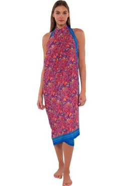 Cover-Ups<Sunsets Rue Paisley Paradise Pareo