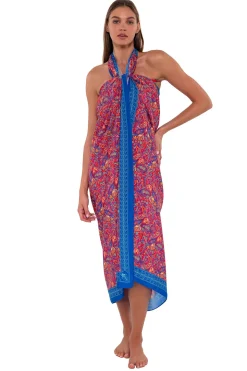 Cover-Ups<Sunsets Rue Paisley Paradise Pareo