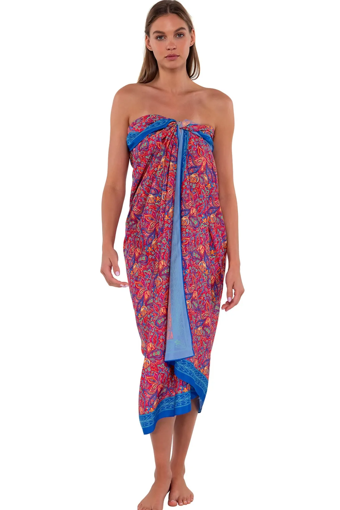 Cover-Ups<Sunsets Rue Paisley Paradise Pareo