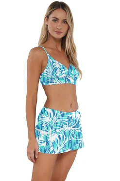 Plus Size<Sunsets Sea Breeze Sandbar Rib Sporty Swim Skirt