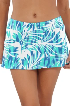 Plus Size<Sunsets Sea Breeze Sandbar Rib Sporty Swim Skirt