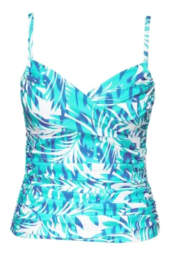 Wire-Free|Tankinis<Sunsets Sea Breeze Sandbar Rib Simone Tankini Top