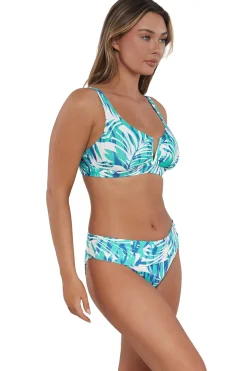 Plus Size|Underwire<Sunsets Sea Breeze Sandbar Rib Vienna V-Wire Top