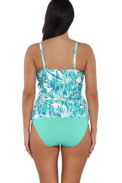 Plus Size|Underwire<Sunsets Sea Breeze Sandbar Rib Taylor Tankini Top