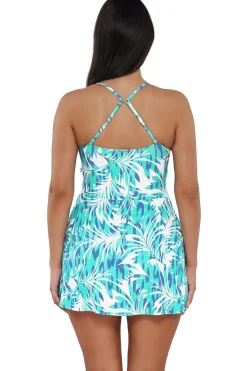 Swim Dress<Sunsets Sea Breeze Sandbar Rib Naomi Swim Dress One Piece