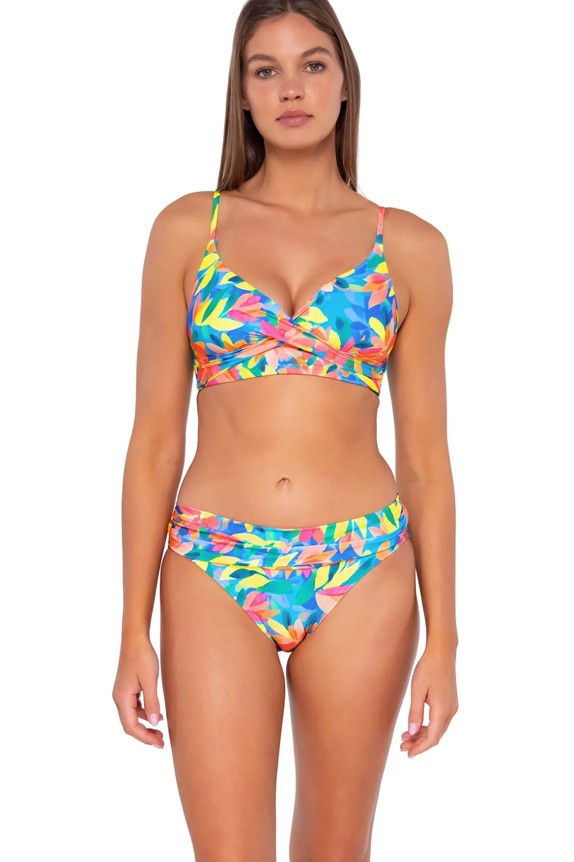 Wire-Free<Sunsets Shoreline Petals Lyla Bralette Top
