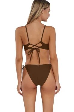 Bikini Bottoms|Tie Side<Sunsets Tiki Brown Everlee Tie Side Bottom
