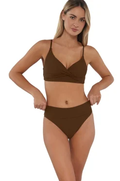 Wire-Free<Sunsets Tiki Brown Lyla Bralette Top