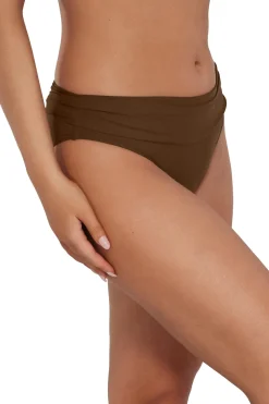 Plus Size|Bikini Bottoms<Sunsets Tiki Brown Unforgettable Bottom