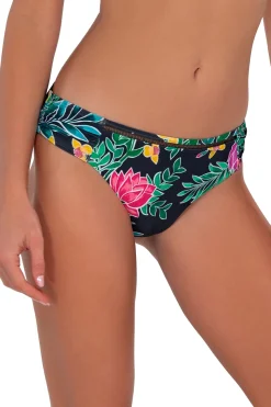 Low-Rise|Bikini Bottoms<Sunsets Twilight Blooms Audra Hipster Bottom