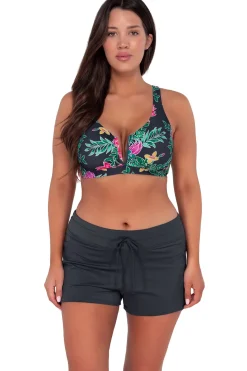 Plus Size|Underwire<Sunsets Twilight Blooms Vienna V-Wire Top