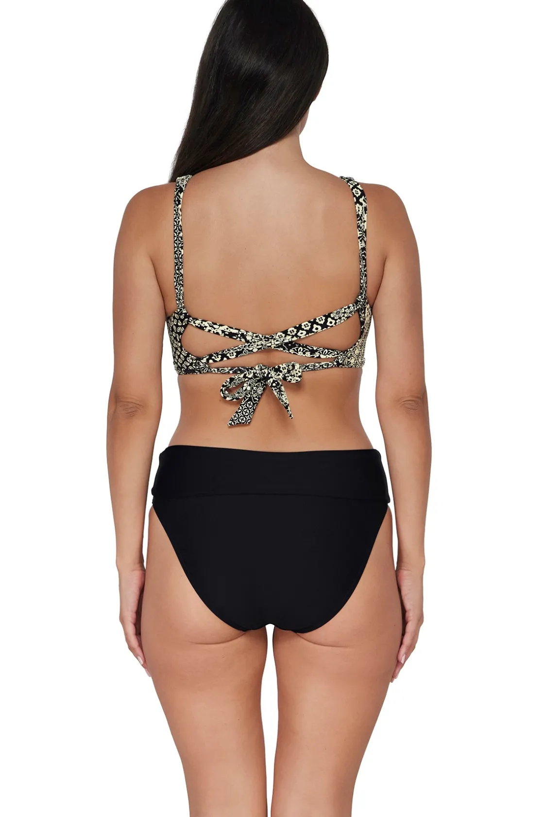 Plus Size|Underwire<Sunsets Venice Seagrass Texture Elsie Top