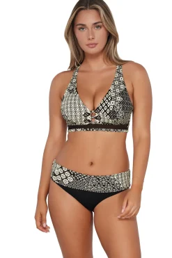 Plus Size|Underwire<Sunsets Venice Seagrass Texture Danica Top