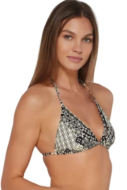 Wire-Free|Bikini Tops<Sunsets Venice Seagrass Texture Laney Triangle Top