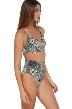 Wire-Free<Sunsets Venice Seagrass Texture Lyla Bralette Top