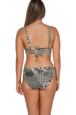 Plus Size|Bikini Bottoms<Sunsets Venice Seagrass Texture Unforgettable Bottom