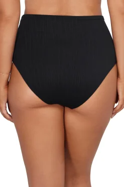 Plus Size|High-Waist<Sunsets Venice Seagrass Texture Capri High Waist Bottom