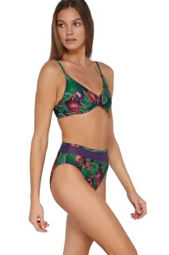 Plus Size|High-Waist<Sunsets Welcome To Rio Annie High Waist Bottom
