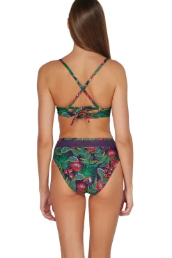 Plus Size|High-Waist<Sunsets Welcome To Rio Annie High Waist Bottom