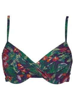 Plus Size|Underwire<Sunsets Welcome To Rio Crossroads Underwire Top