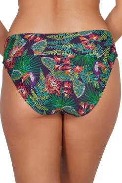 Plus Size|High-Waist<Sunsets Welcome To Rio Hannah High Waist Bottom