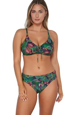 Plus Size|High-Waist<Sunsets Welcome To Rio Hannah High Waist Bottom