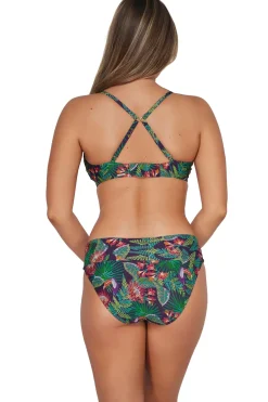 Plus Size|Underwire<Sunsets Welcome To Rio Kauai Keyhole Top