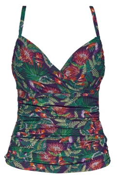 Plus Size|Bra-Sized<Sunsets Welcome To Rio Serena Tankini Top