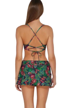 Plus Size<Sunsets Welcome To Rio Sporty Swim Skirt Bottom