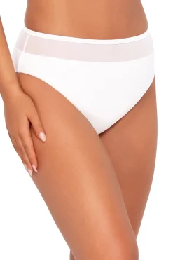 Plus Size|High-Waist<Sunsets White Lily Annie High Waist Bottom