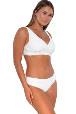 Bra-Sized|Bikini Tops<Sunsets White Lily Elsie Top
