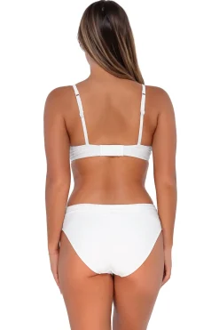 Bra-Sized|Bikini Tops<Sunsets White Lily Kauai Keyhole Top