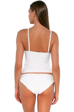 Tankinis<Sunsets White Lily Simone Tankini Top