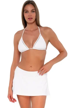 Swim Skirts<Sunsets White Lily Sporty Swim Skirt